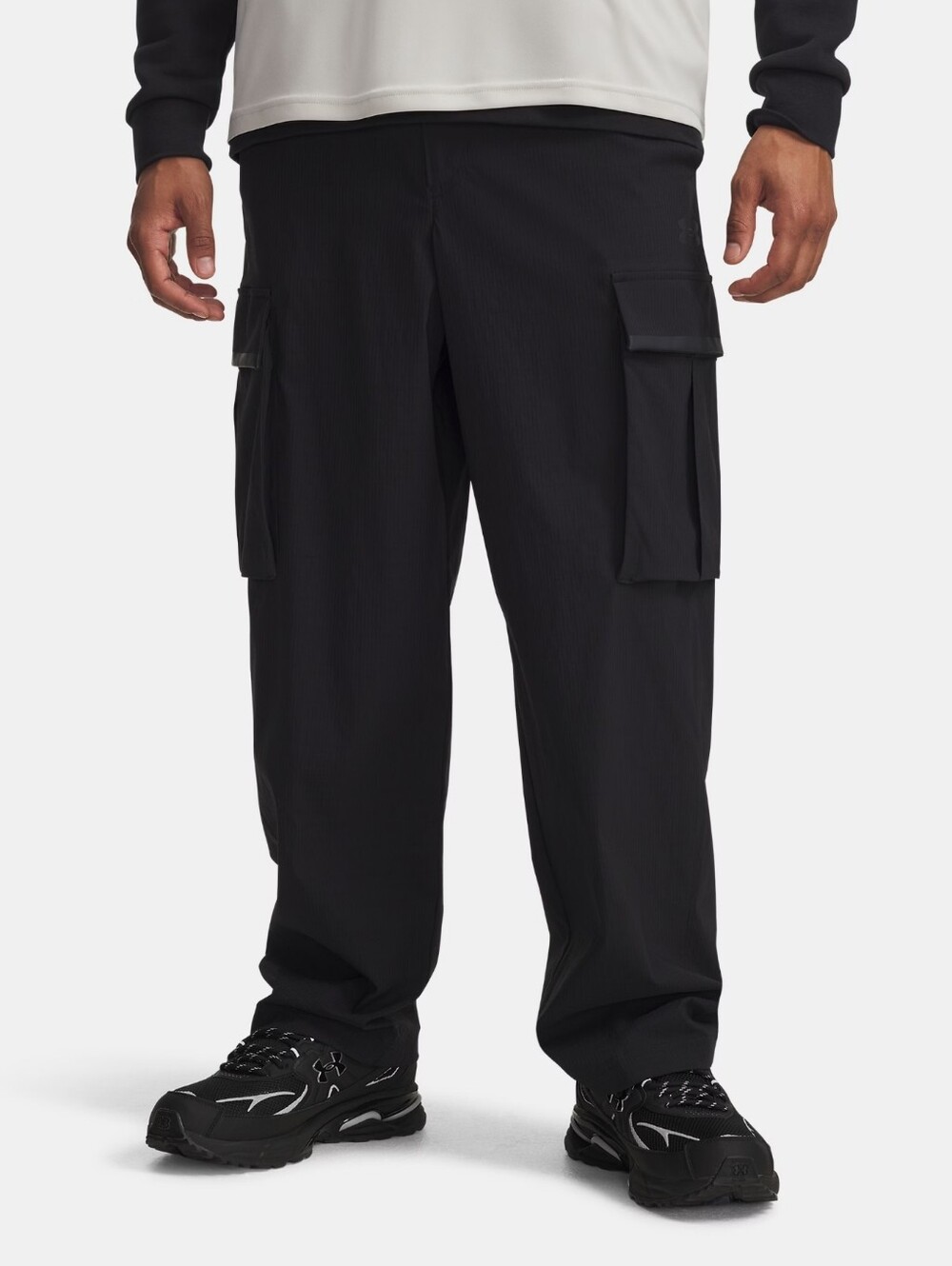 Under Armour Unstoppable Textured Woven Cargo Pants Black 6003862 Men: M & L NWT
